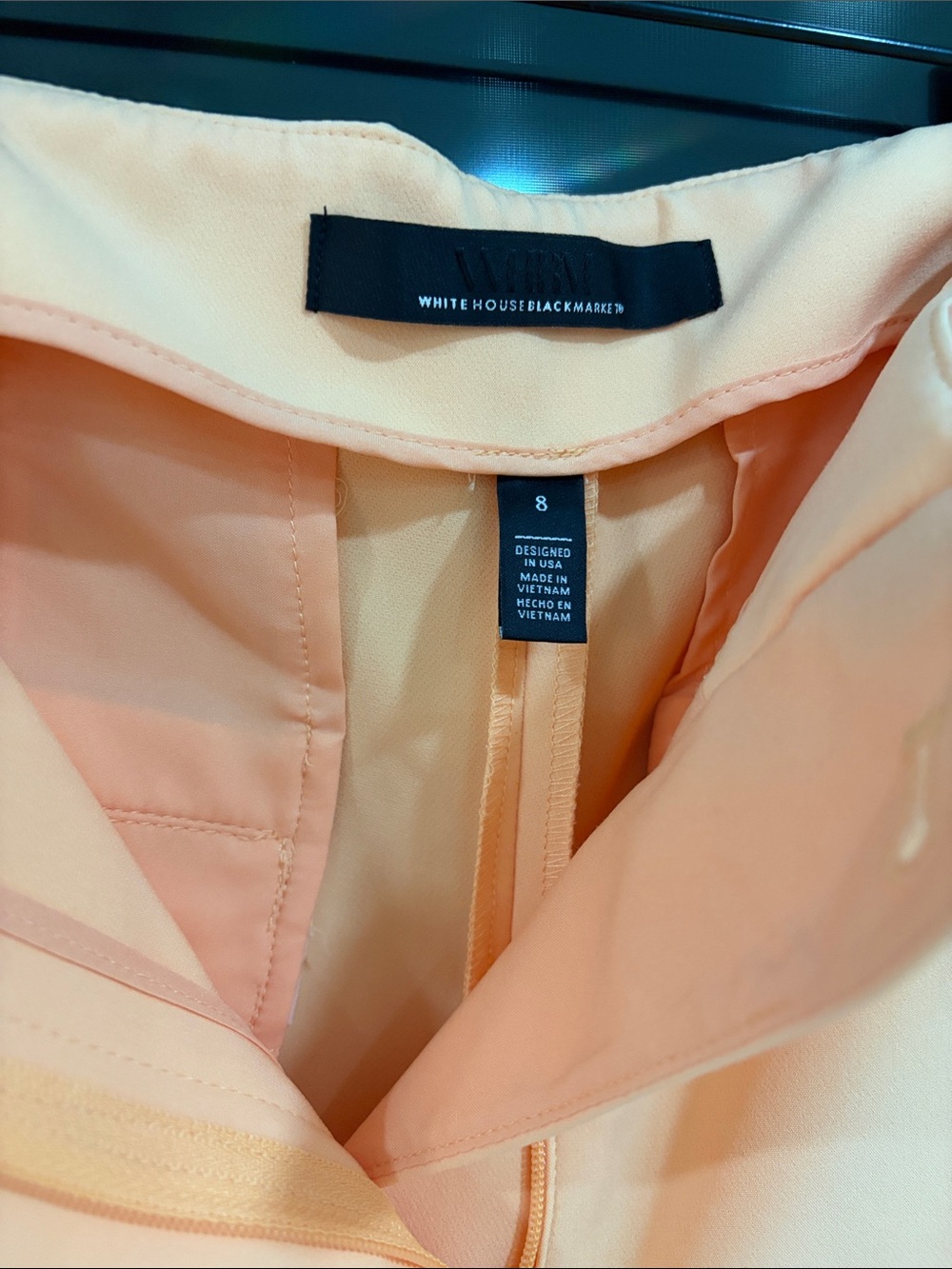 White House Black Market Peach Two-Piece Pantsuit - Picture 3 of 4